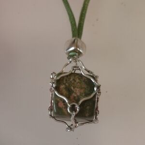 Unakite Pendant Necklace